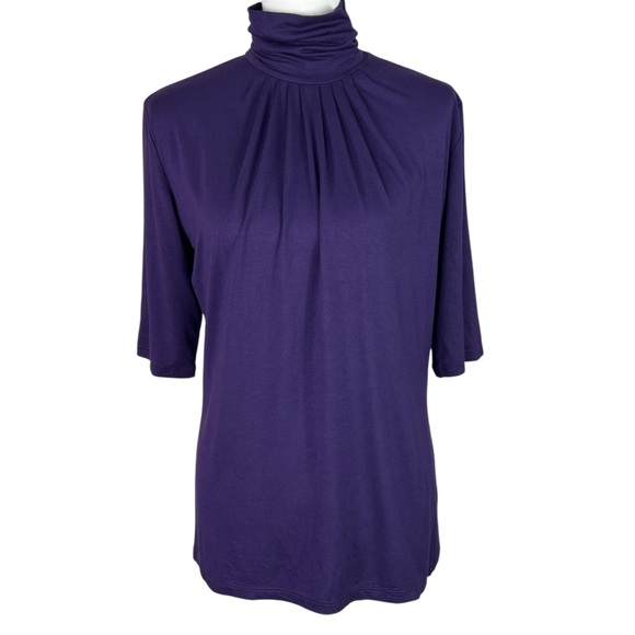 Banana Republic Zip Back Turtle/mock neck Top - Picture 2 of 9